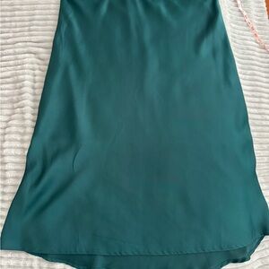 Leith Emerald Green (Teal) Midi Skirt w/ Lining Size L